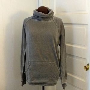 Grey High Collar Hoodie